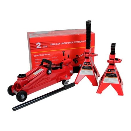 Integrated Supply Network K-Tool International 2 Ton Trolley/Jack Stands Combo 63097A